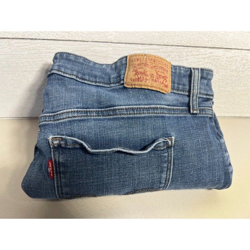 Levi's 711 Women Plus Size 18W Skinny Jeans 34x29 Medium Blue Wash Mid-Rise
